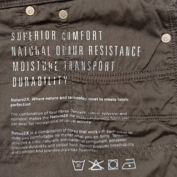 DU/ER Pant Mens N2X Slim Fit Stretch Mid Rise Tapered Comfort Black 32x30(33x30) - Picture 6 of 15